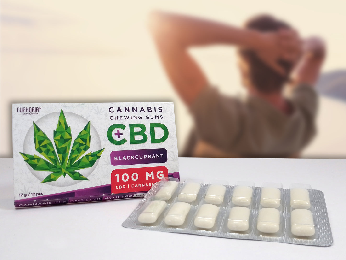 Cannabis Chewing Gum - Blackcurrant