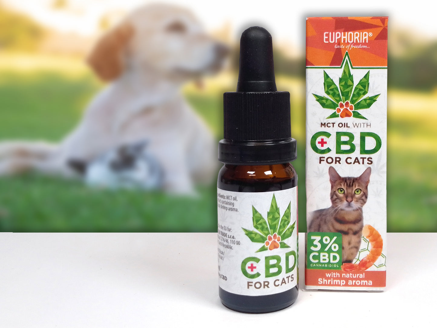 Euphoria Katzen Vollspektrum-Hanfextrakt mit CBD - 3%