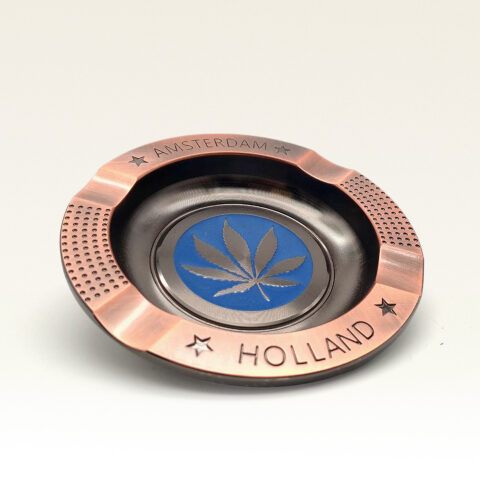 Aschenbecher „Holland Leaf“ – Blau