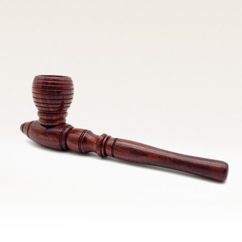 Pfeife aus Rosenholz (rings/13cm)